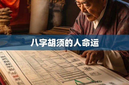 八字胡须的人命运