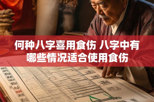何种八字喜用食伤 八字中有哪些情况适合使用食伤