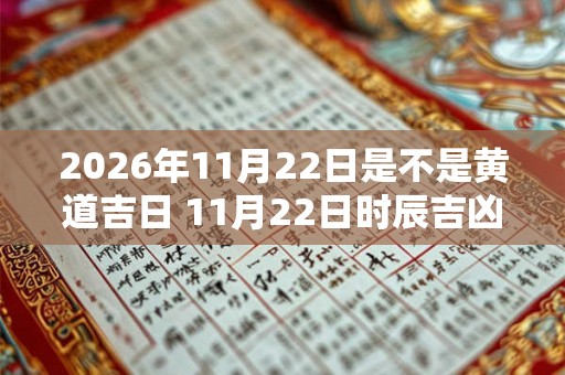 2026年11月22日是不是黄道吉日 11月22日时辰吉凶