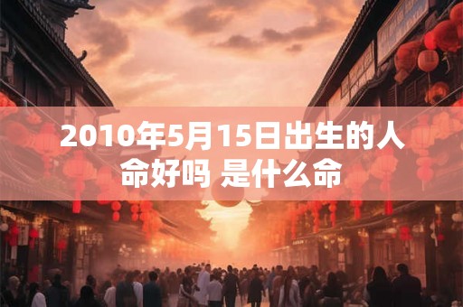 2010年5月15日出生的人命好吗 是什么命