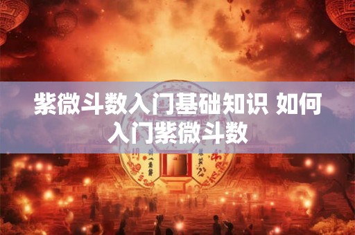 紫微斗数入门基础知识 如何入门紫微斗数