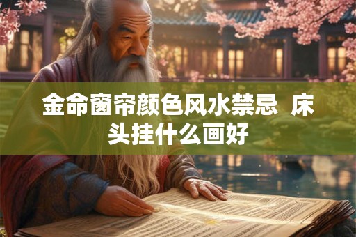 金命窗帘颜色风水禁忌  床头挂什么画好