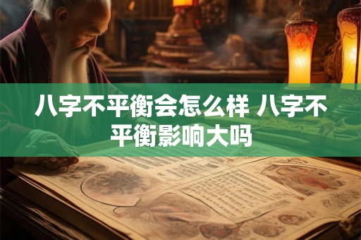 八字不平衡会怎么样 八字不平衡影响大吗