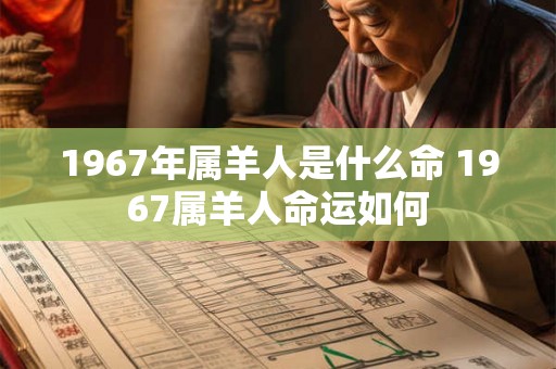 1967年属羊人是什么命 1967属羊人命运如何 1967年属羊人是什么命 1967属羊人命运如何