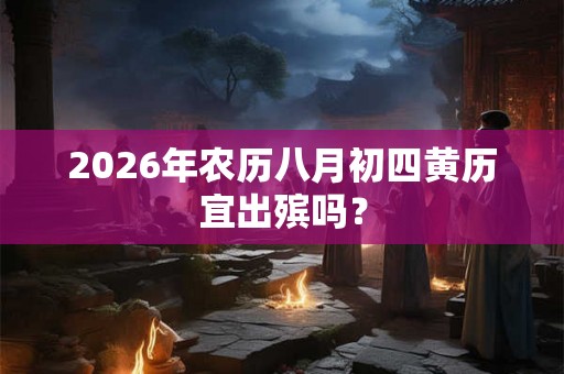 2026年农历八月初四黄历宜出殡吗？