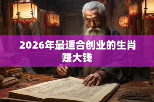 2026年最适合创业的生肖赚大钱