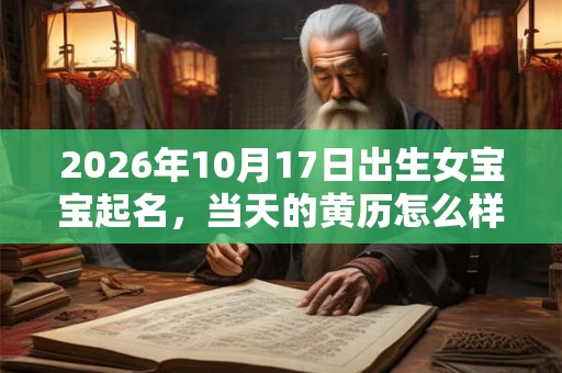 2026年10月17日出生女宝宝起名，当天的黄历怎么样？