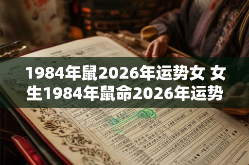 1984年鼠2026年运势女 女生1984年鼠命2026年运势如何