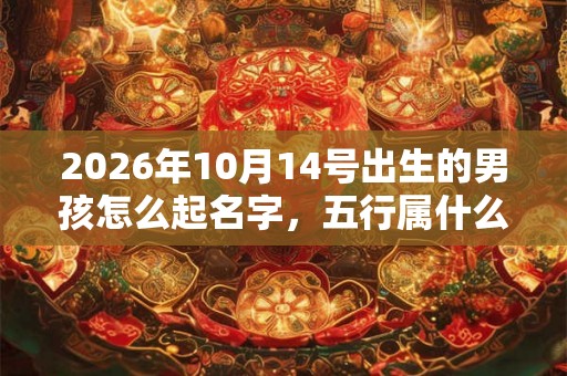2026年10月14号出生的男孩怎么起名字,五行属什么 2026年10月14号出生的男孩怎么起名字,五行属什么
