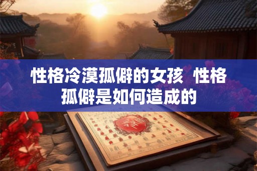 性格冷漠孤僻的女孩 性格孤僻是如何造成的 性格冷漠孤僻的女孩 性格孤僻是如何造成的