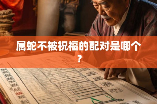 属蛇不被祝福的配对是哪个？