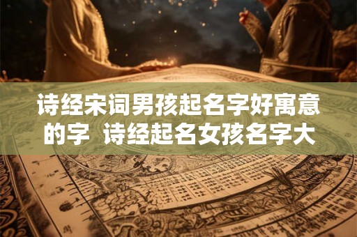 诗经宋词男孩起名字好寓意的字 诗经起名女孩名字大全 诗经宋词男孩起名字好寓意的字 诗经起名女孩名字大全