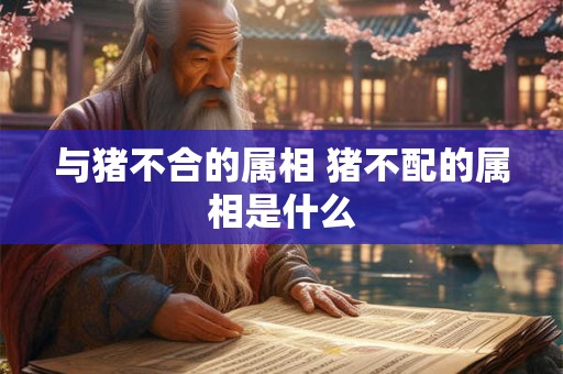 与猪不合的属相 猪不配的属相是什么