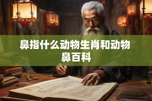 鼻指什么动物生肖和动物 鼻百科
