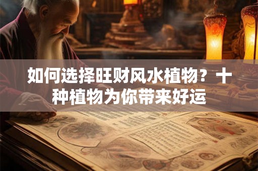 如何选择旺财风水植物？十种植物为你带来好运