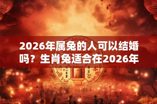 2026年属兔的人可以结婚吗？生肖兔适合在2026年几月结婚？