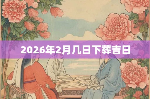 2026年2月几日下葬吉日
