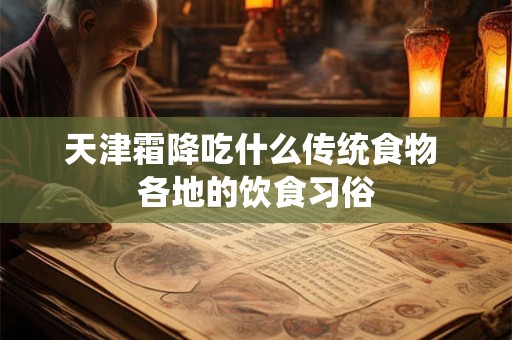 天津霜降吃什么传统食物 各地的饮食习俗