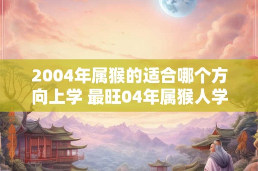 2004年属猴的适合哪个方向上学 最旺04年属猴人学业的方向