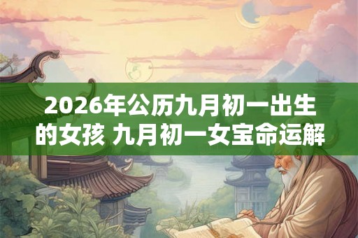 2026年公历九月初一出生的女孩 九月初一女宝命运解析 2026年公历九月初一出生的女孩 九月初一女宝命运解析