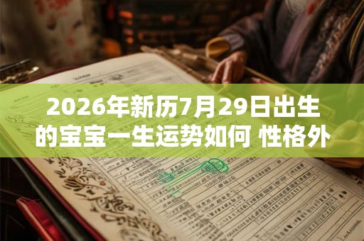 2026年新历7月29日出生的宝宝一生运势如何 性格外向还是内向