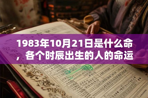 1983年10月21日是什么命,各个时辰出生的人的命运 1983年10月21日是什么命,各个时辰出生的人的命运