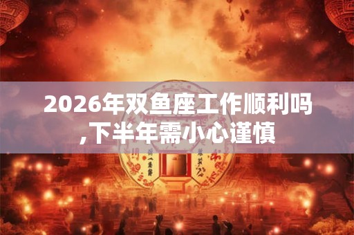 2026年双鱼座工作顺利吗,下半年需小心谨慎