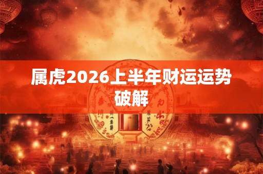 属虎2026上半年财运运势破解