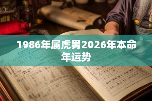 1986年属虎男2026年本命年运势