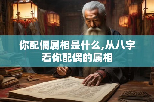你配偶属相是什么,从八字看你配偶的属相