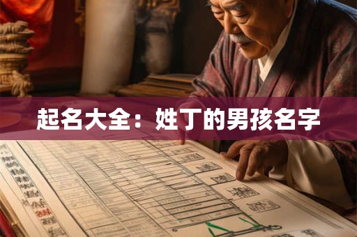 起名大全：姓丁的男孩名字