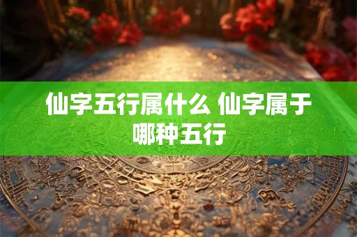 仙字五行属什么 仙字属于哪种五行