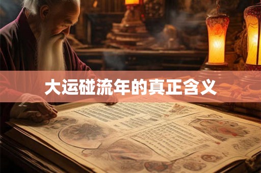 大运碰流年的真正含义 大运碰流年的真正含义