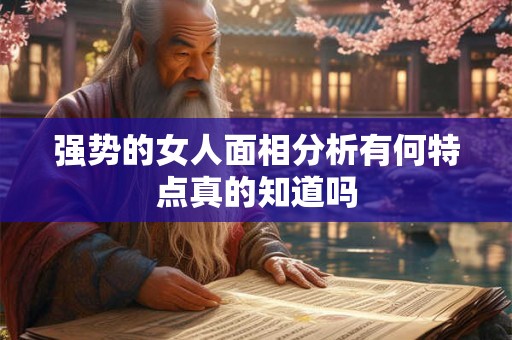 强势的女人面相分析有何特点真的知道吗