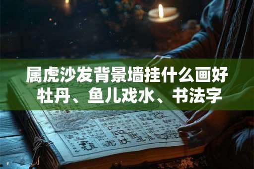 属虎沙发背景墙挂什么画好 牡丹、鱼儿戏水、书法字画