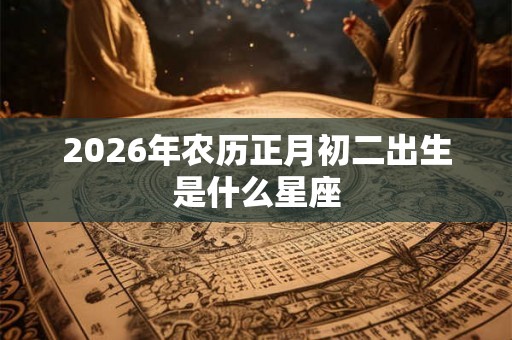 2026年农历正月初二出生是什么星座