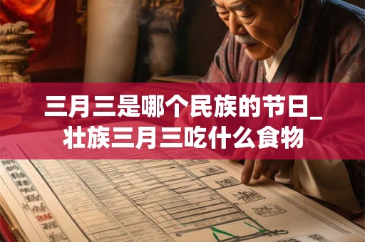 三月三是哪个民族的节日_壮族三月三吃什么食物
