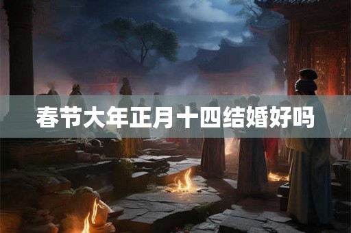 春节大年正月十四结婚好吗
