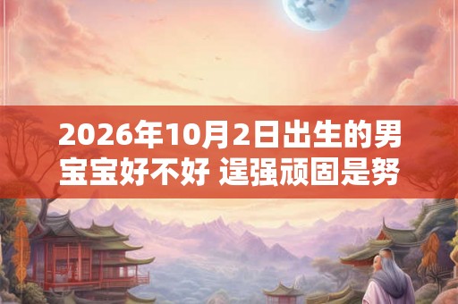 2026年10月2日出生的男宝宝好不好 逞强顽固是努力家