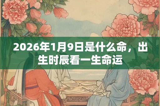 2026年1月9日是什么命，出生时辰看一生命运