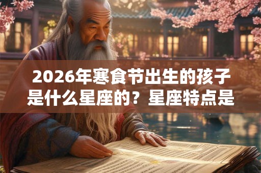 2026年寒食节出生的孩子是什么星座的？星座特点是什么？