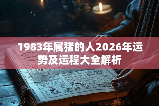 1983年属猪的人2026年运势及运程大全解析