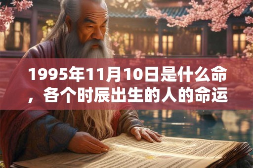 1995年11月10日是什么命，各个时辰出生的人的命运