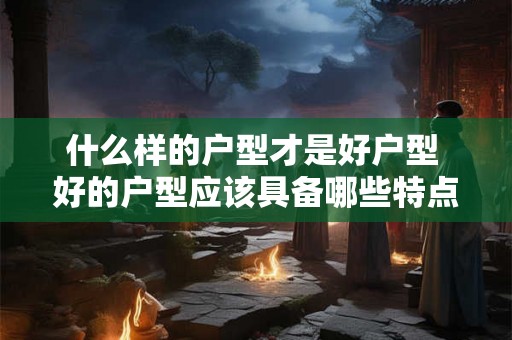 什么样的户型才是好户型 好的户型应该具备哪些特点