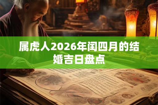属虎人2026年闰四月的结婚吉日盘点