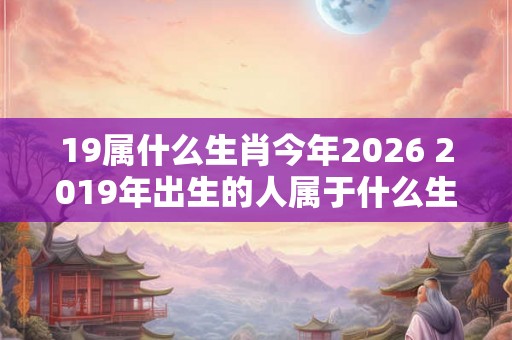 19属什么生肖今年2026 2019年出生的人属于什么生肖到了2026年他们的运势如何