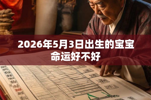 2026年5月3日出生的宝宝命运好不好