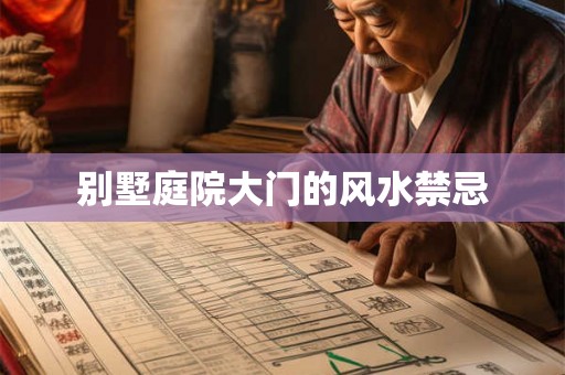 别墅庭院大门的风水禁忌