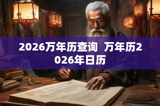 2026万年历查询  万年历2026年日历