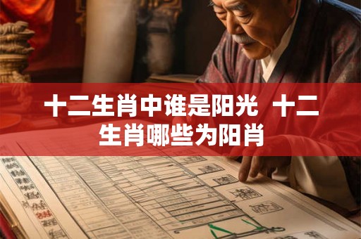 十二生肖中谁是阳光  十二生肖哪些为阳肖